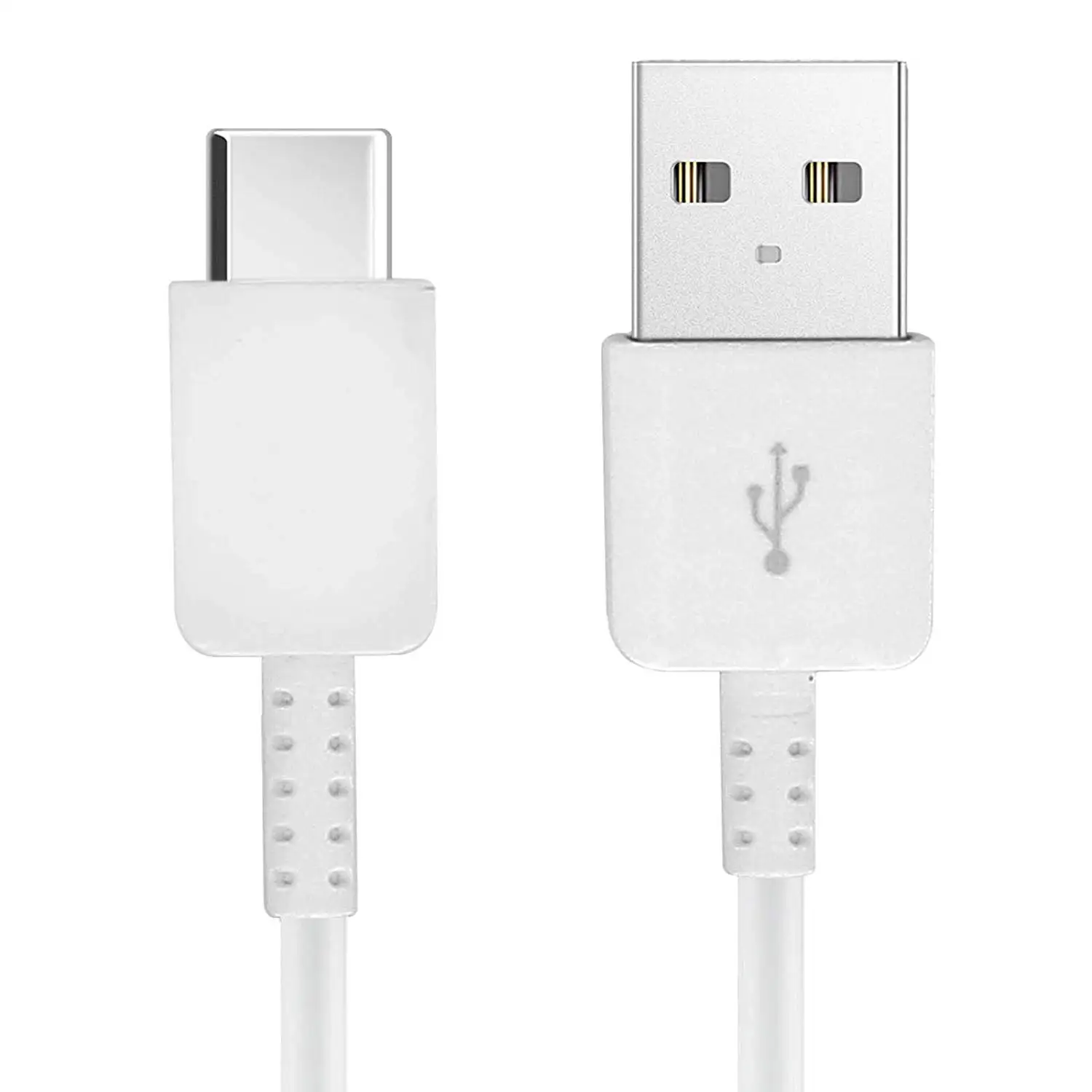 Белый Тип usb C кабель 2A быстро Зарядное устройство для передачи данных 120 см 150 см провод для samsung Galaxy S8 S9 плюс Note8 C5 C7 C9 Pro S8 активный A3 A5 A7 - Цвет: Белый