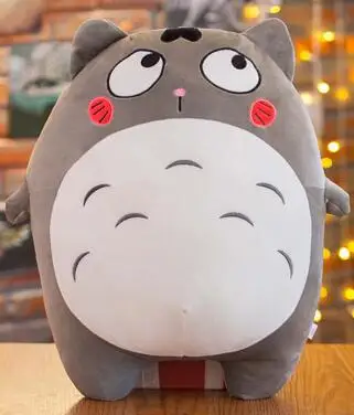 40/55 см Плюшевые игрушки Tonari Totoro/кеды Кеды с изображением знаменитых персонажей мультфильмов прелестные куклы для детей мягкие плюшевые игрушки для девочек детские игрушки для мальчиков Милая Подушка - Color: As picture