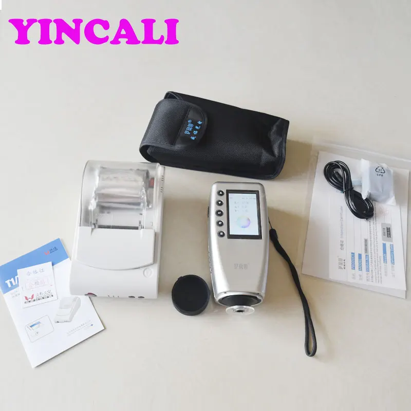 

With Micro Printer Portable Colorimeter WR10 Caliber 8mm Measuring Range L:0-100 Color Difference Meter