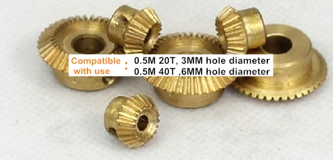 1 пара) Коническая передача 1M 20 T/40 T, 0,5 M 46 T/69 T, 20 T/40 T 1:2 90 градусов, передача передач DIY медь/сталь/нержавеющая сталь
