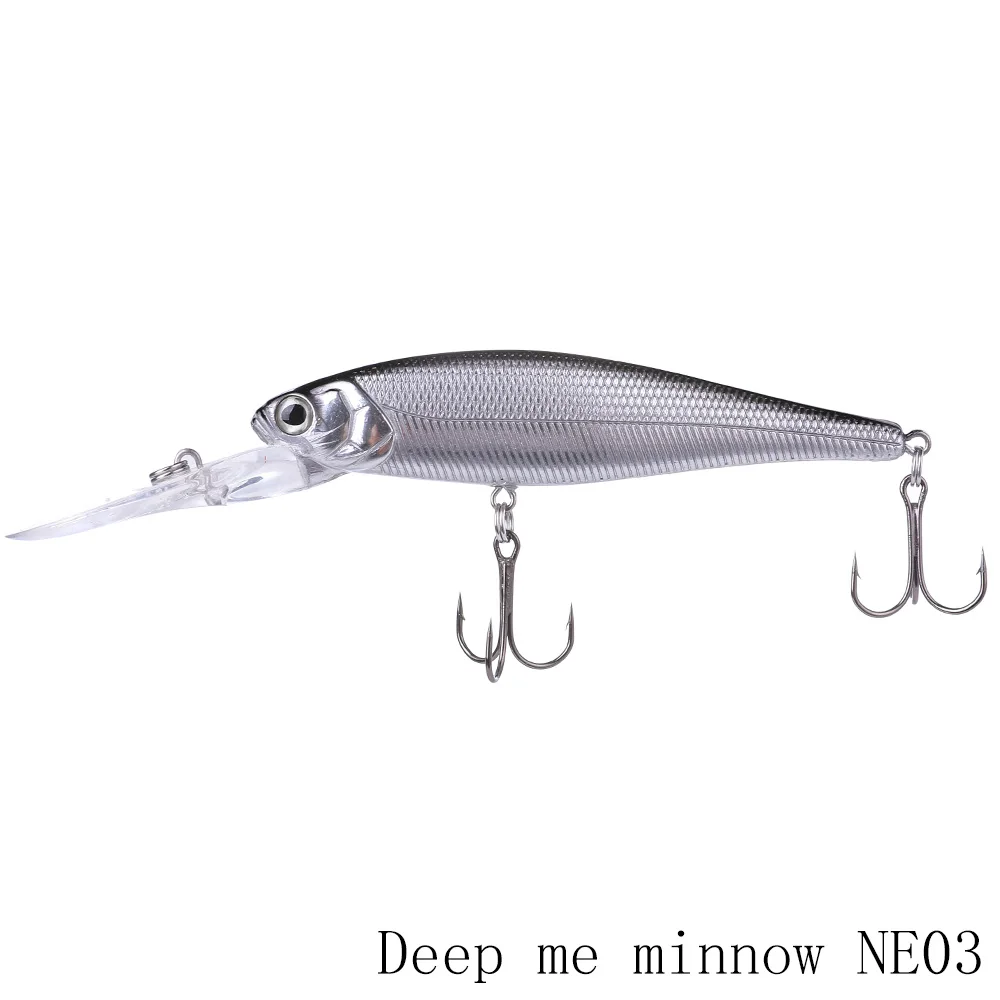 Deep me minnowNE03 Makebass 3,94 дюйма/0,59 унций рыболовные приманки Плавающий Гольян искусственная жесткая приманка бас форель воблеры рыболовные снасти внутренний стальной шар - Цвет: Deep me minnowNE03