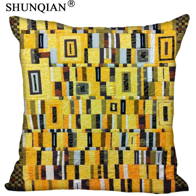 Pillowcase Новое прибытие Густава Климта квадратные Наволочки на молнии наволочки на заказ больше размера на заказ ваш подарок изображения - Цвет: Pillowcase