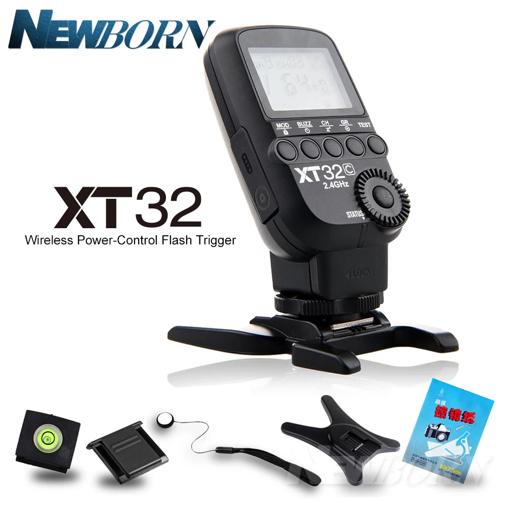 

Godox XT32C 2.4G Wireless 1/8000s High-speed sync Flash Trigger for Godox X System Flash XTR-16 XTR-16S for Canon TT685 V860II
