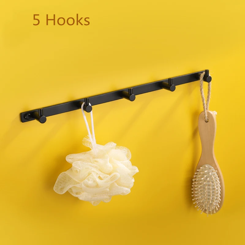 Крючки для халатов черные крючки ванной с настенным креплением европейский