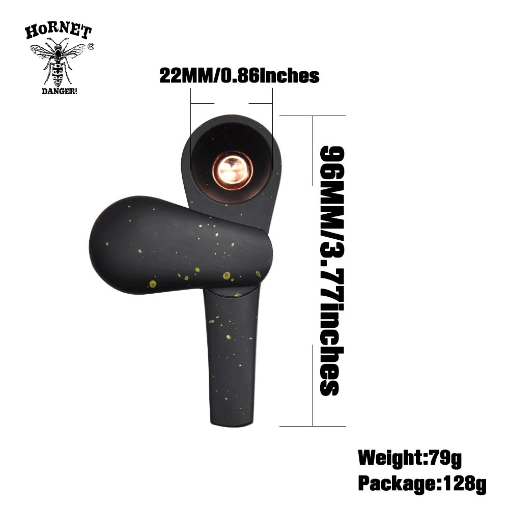 Металлическая курительная трубка HORNET 96 мм из цинкового сплава для трав ручная