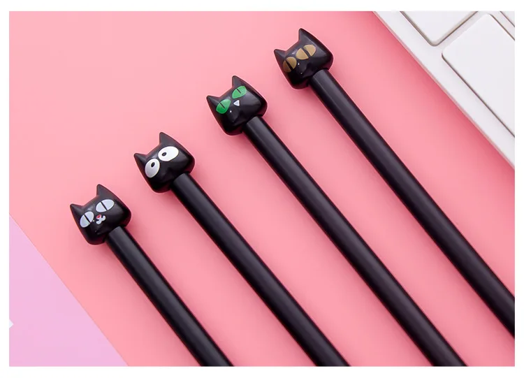 1 шт. kawaii маркеры прекрасный мультфильм Черный кот узор офисные канцелярские перманентные граффити Искусство Маркер Знак тонкая ручка