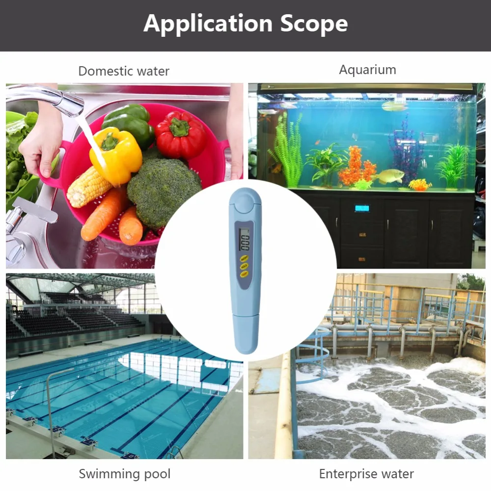 Yieryi Новый Цифровой TDS метр тест er PH качество воды 0 9990 PPM Чистота фильтр ЖК