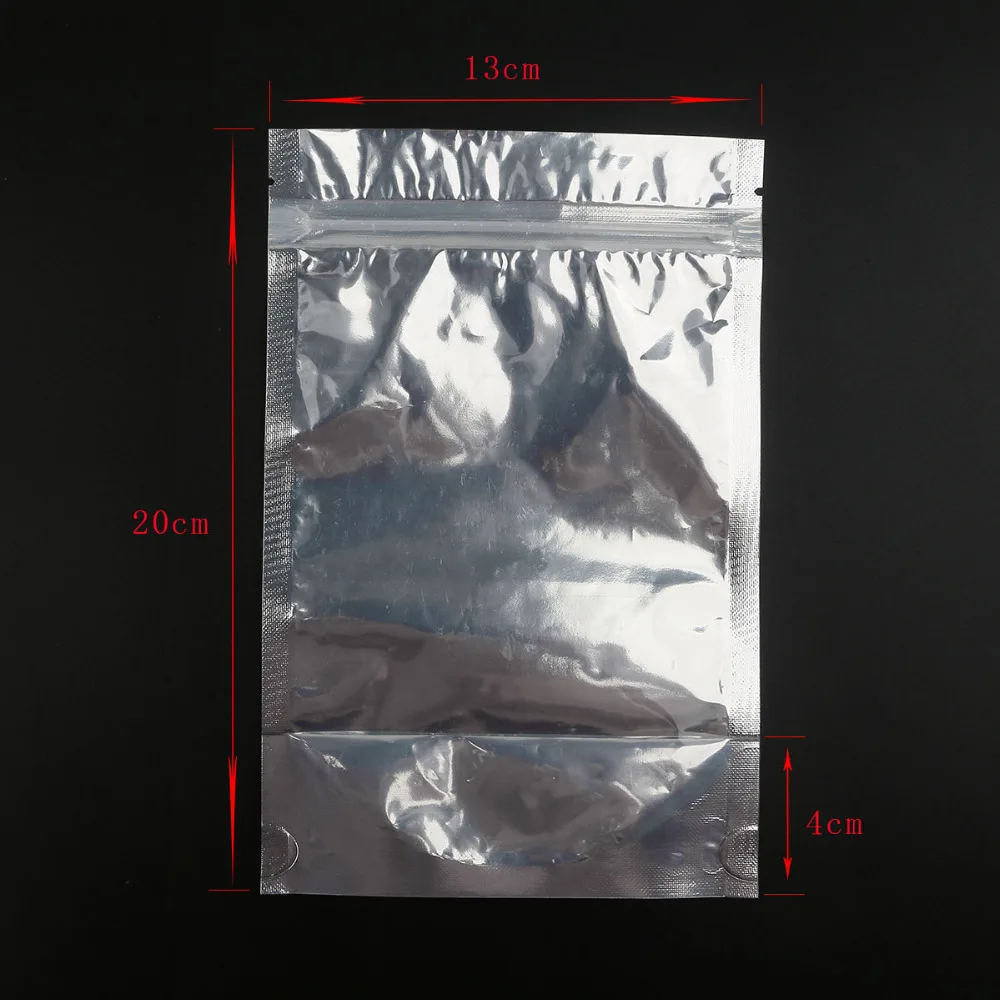 10 шт. прозрачный Алюминий Фольга сумка самозапечатывающийся Ziplock застежки-молнии упаковочный пакет для еды в розницу Resealable упаковочный пакет для выпечки мешок