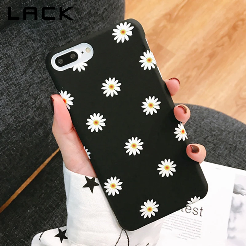 Лак мультфильм цветы Маргаритка чехол для телефона для iphone XS Max X XR 8 7 6 S Plus 5 5S SE задняя крышка модные Жесткие ПК-Чехлы Ретро Capa
