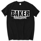 Мужская черная футболка с коротким рукавом и логотипом Baker Skateboards