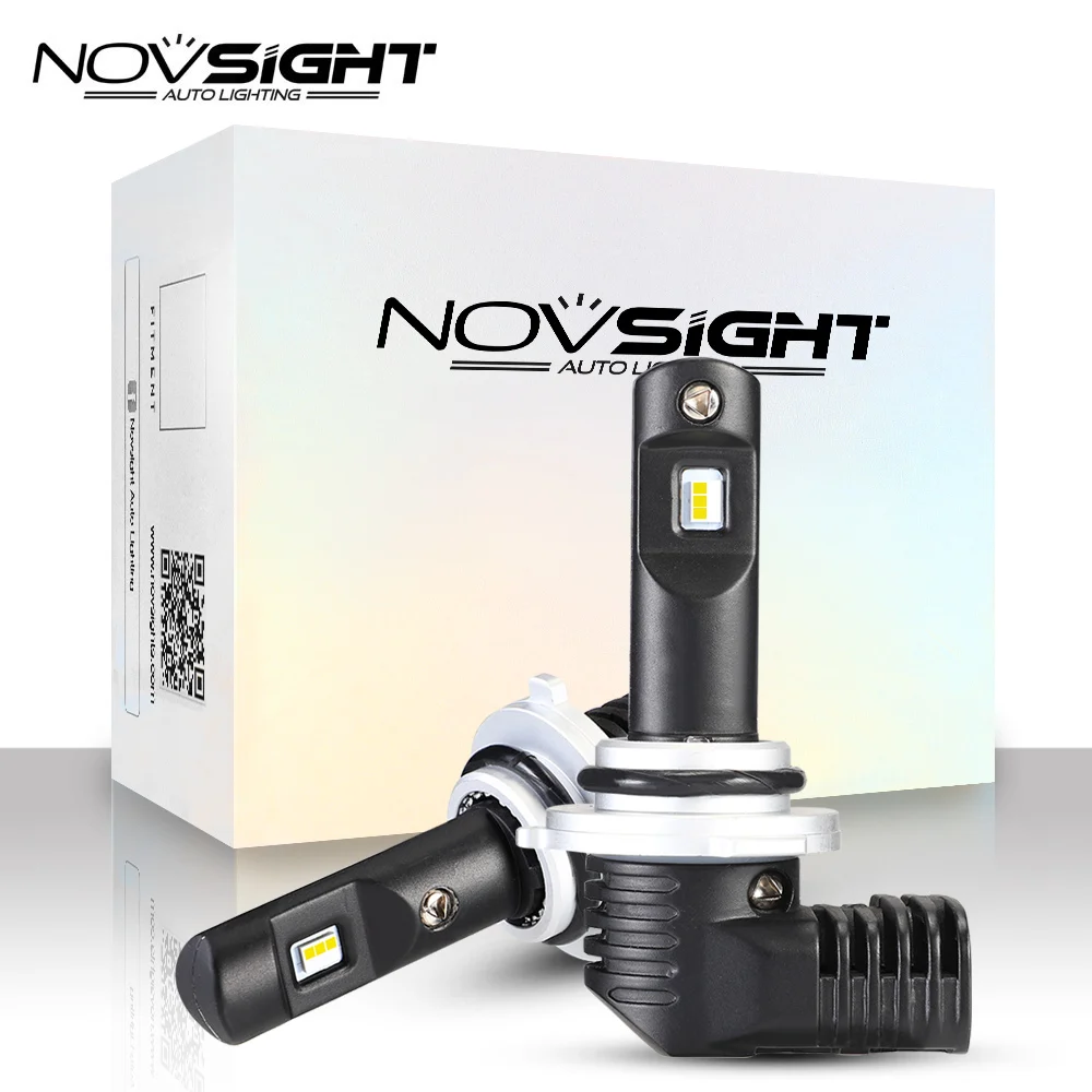 NOVSIGHT 2 шт. супер яркий автомобиль светодиодный фары H4 H7 H11 9005 9006 лампы 50 Вт 10000LM 6500K