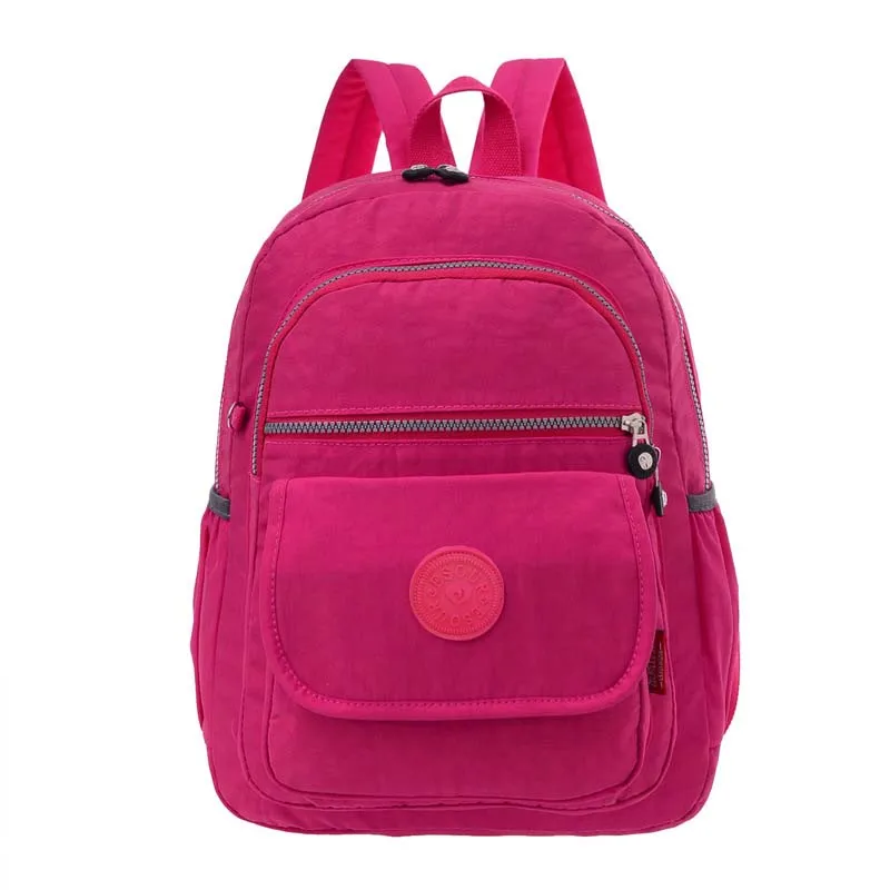 Розовый Модный рюкзак mochila feminina, высококачественный нейлоновый рюкзак с обезьянкой, школьные сумки для подростков, дорожная сумка для девочек, bolsas femininas - Цвет: Розовый