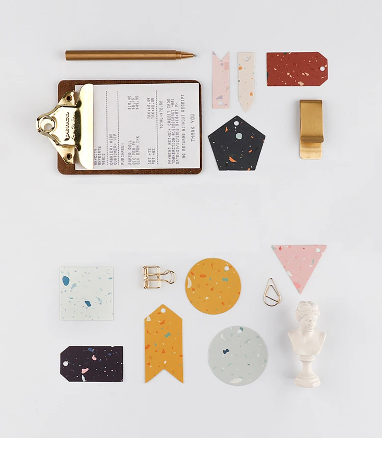 Многоразовые 10 шт простой дизайн геометрии спасибо Скрапбукинг Декоративные