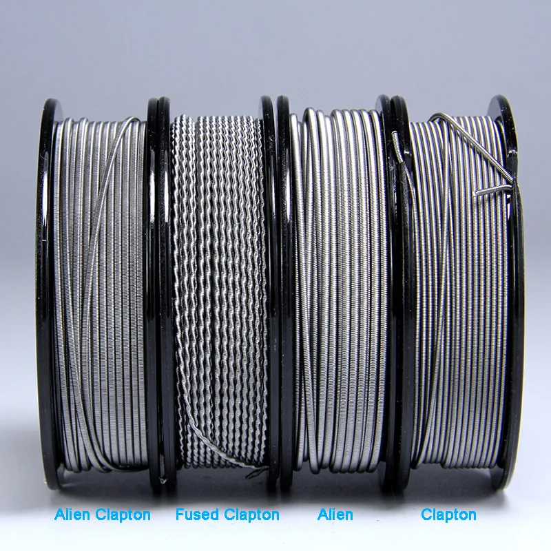 Нагревательная проволока A1 15 футов/рулон Alien Fused Clapton нагревательная DIY для RDA RBA