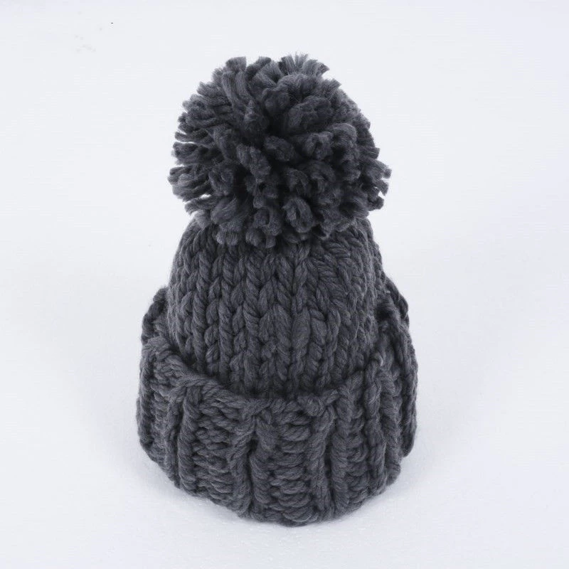 Женская трикотажная шапка с помпоном 7 цветов|warm hat|hats for womenhats |