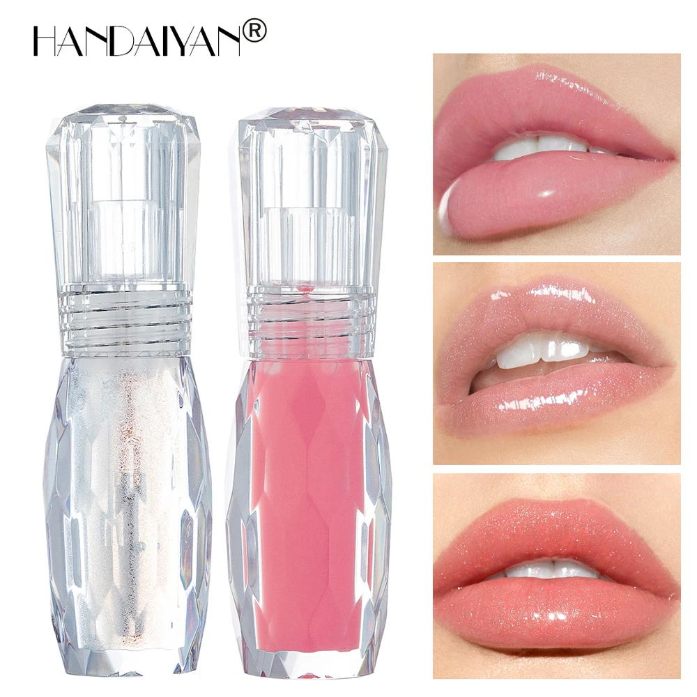 Увеличивающий блеск для губ Прозрачный блестящий тинт жидкая помада водостойкий