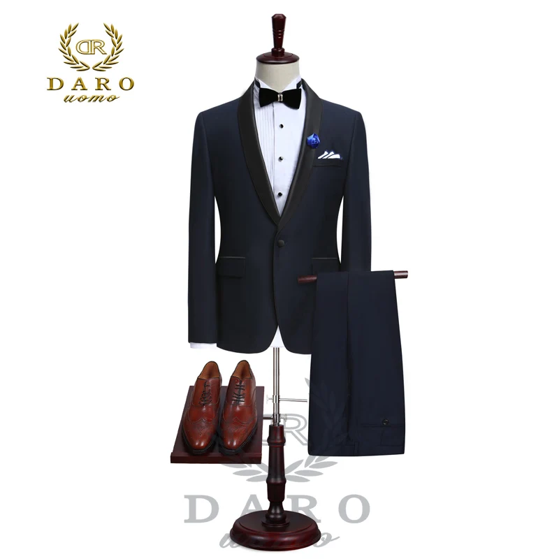 DARO, роскошные мужские костюмы, пиджак, брюки, торжественное платье, мужской костюм, набор, свадебные костюмы, смокинги для жениха(пиджак+ брюки), DR8858