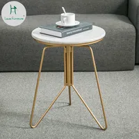 Louis Fashion Nordic Simple Iron Art Marble Tea Table Golden Side Several Living Room Sofa Corner Ideas Can Lift Small Round