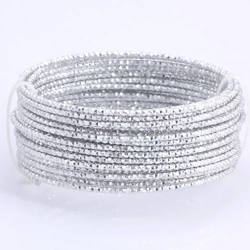 Silver 5M 003 Olingart 5 м/лот 2,0 мм алюминиевая проволока узор золото/серебро Мягкий Ремесло Универсальный гнущийся металл Сделай Сам ювелирное ремесло изготовление - Цвет: Silver 5M 003