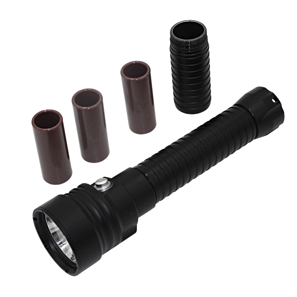 Светодио дный светодиодный фонарик для дайвинга водостойкая вспышка 4000lm xhp70.2