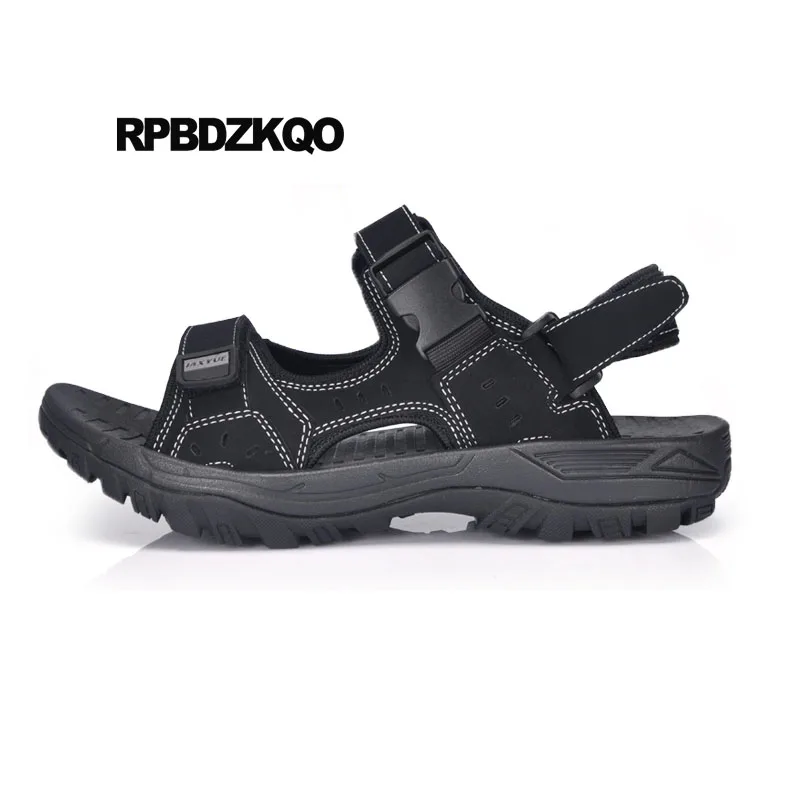 

Blue Platform Plus Size Italian Black Sneakers Brown Outdoor Shoes 46 Strap Fashion Sport Men Sandals Leather Summer Open Toe 47