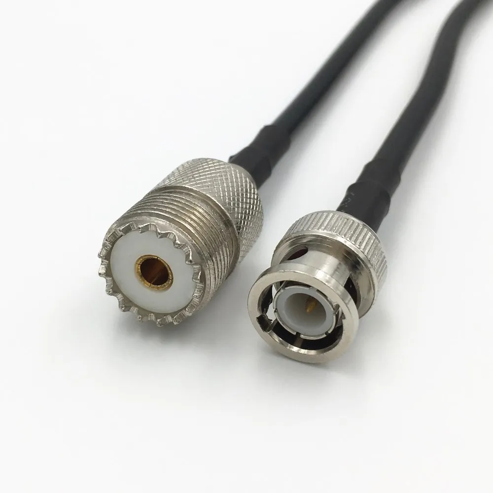 Радиочастотный кабель RG58/LMR195 с разъемом BNC папа на разъем UHF SO239 Мама коаксиальный