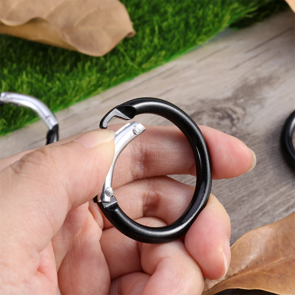 4 шт. аксессуары для рюкзаков круглый карабин из алюминиевого сплава веревка