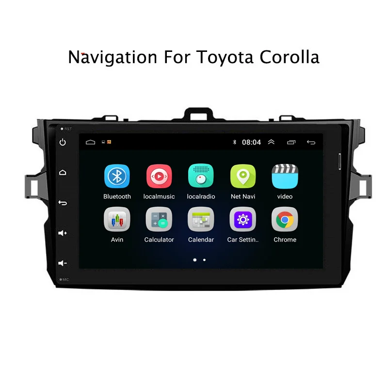 9 "2.5D Android 8 1 автомобиля DVD gps для Защитные чехлы сидений сшитые специально Toyota