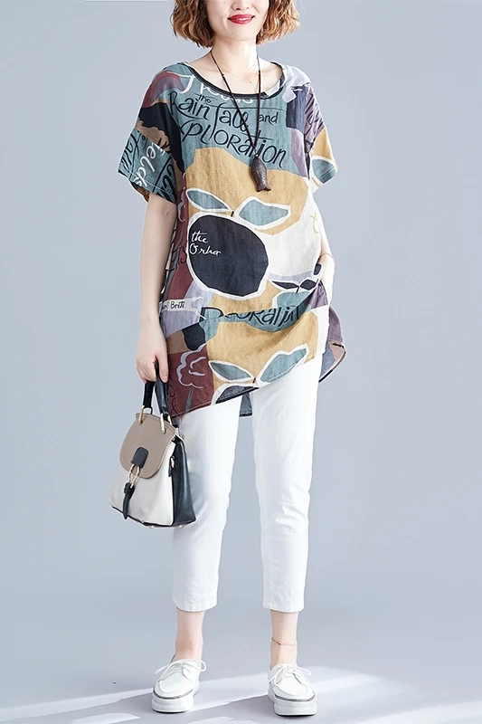 COIGARSAM новые летние свободные с коротким рукавом тонкие длинные покрытые в его blusas