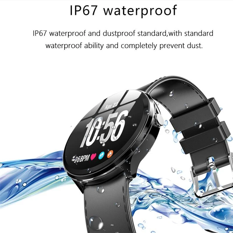 Kospet V12 1.3 Inch Tempered Glass Screen Smart Watch Waterproof Heart Rate Monitoring Blood Pressure For Men Women smartwatch