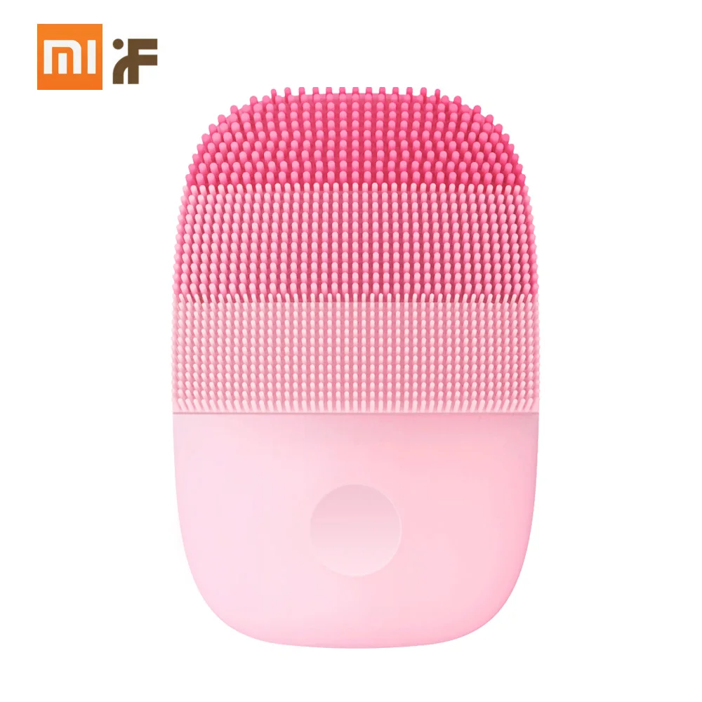 Xiaomi inFace маленький очищающий прибор глубоко очищает звуковой прибор для ухода за лицом очищающий Массажер кожи лица - Цвет: Розовый