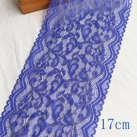 1YARD 17CM Кружевная кружевная юбка, цветные тканые аксессуары для одежды, аксессуары для одежды, кружевные украшения, материалы ручной работы - Цвет: 1YARD 17CM
