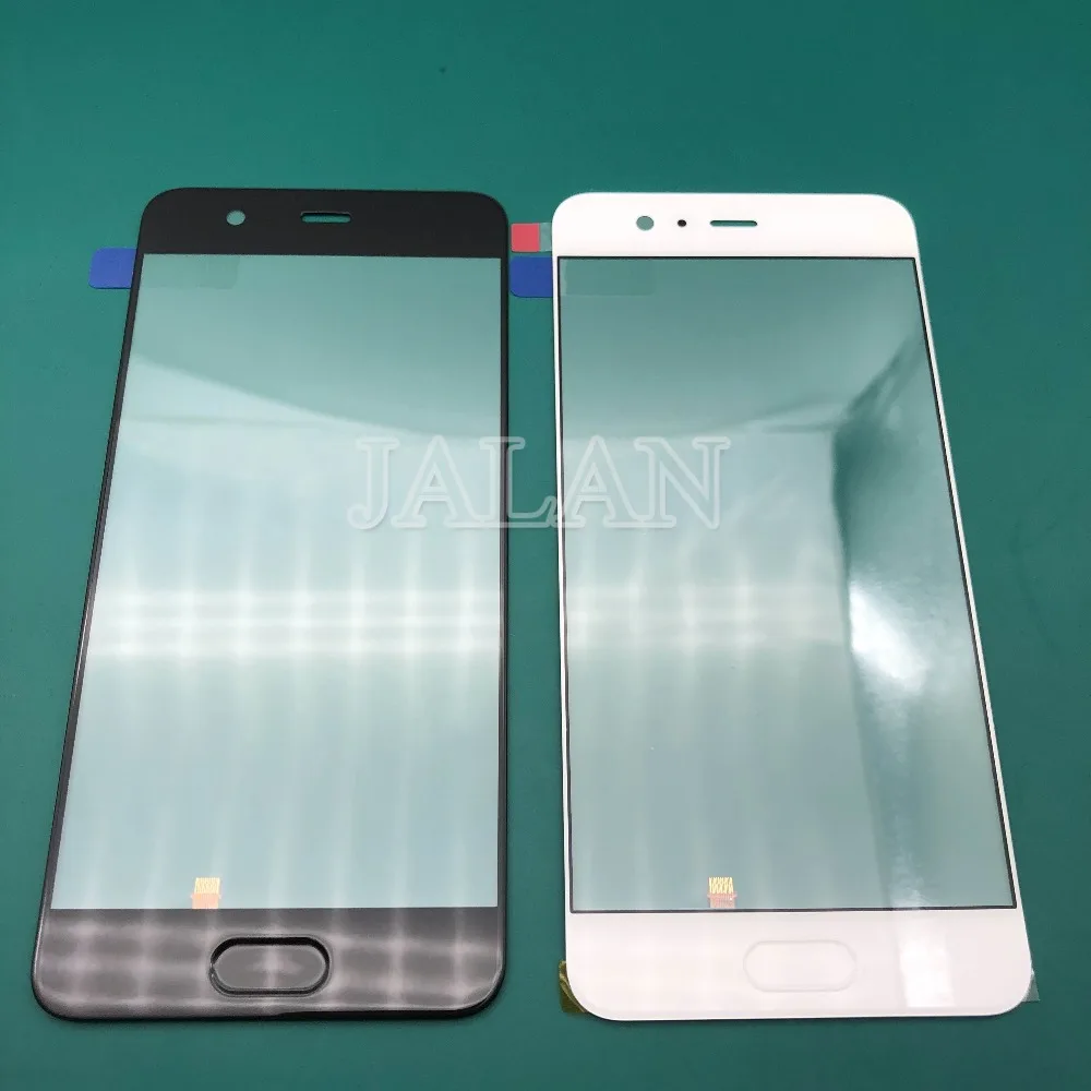 2pcs original new front outer glass panel for huawei p10 display touch screen glass with home button and oca mobile phone parts free global shipping