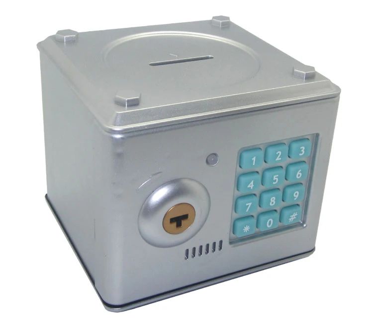 Роскошный кодовый замок с ключом детский подарок Мини Кодовый чехол сейф копилка