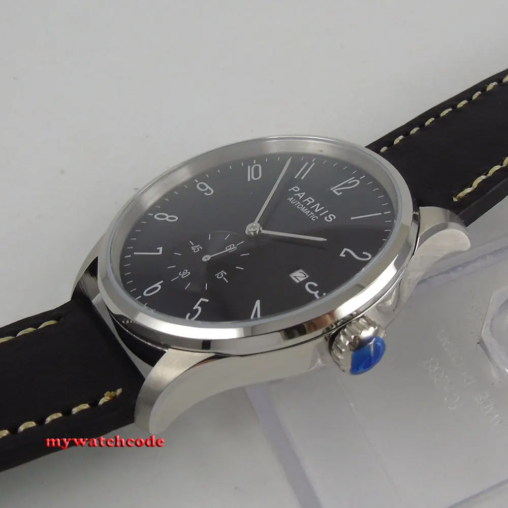 Мужские автоматические часы с черным циферблатом 42 мм | Наручные