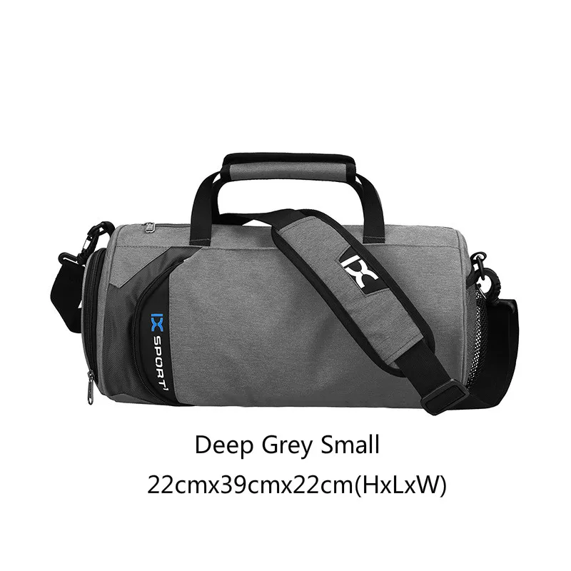 Deep Grey Small Мужские спортивные сумки для тренировок Tas фитнес путешествия Sac De Спорт на открытом воздухе спортивная обувь женская сухая влажная Gymtas Йога Bolsa - Цвет: Deep Grey Small