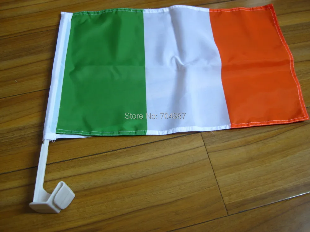 

30 x 45 cm Poblacht na hireann car window banner flag free shipping