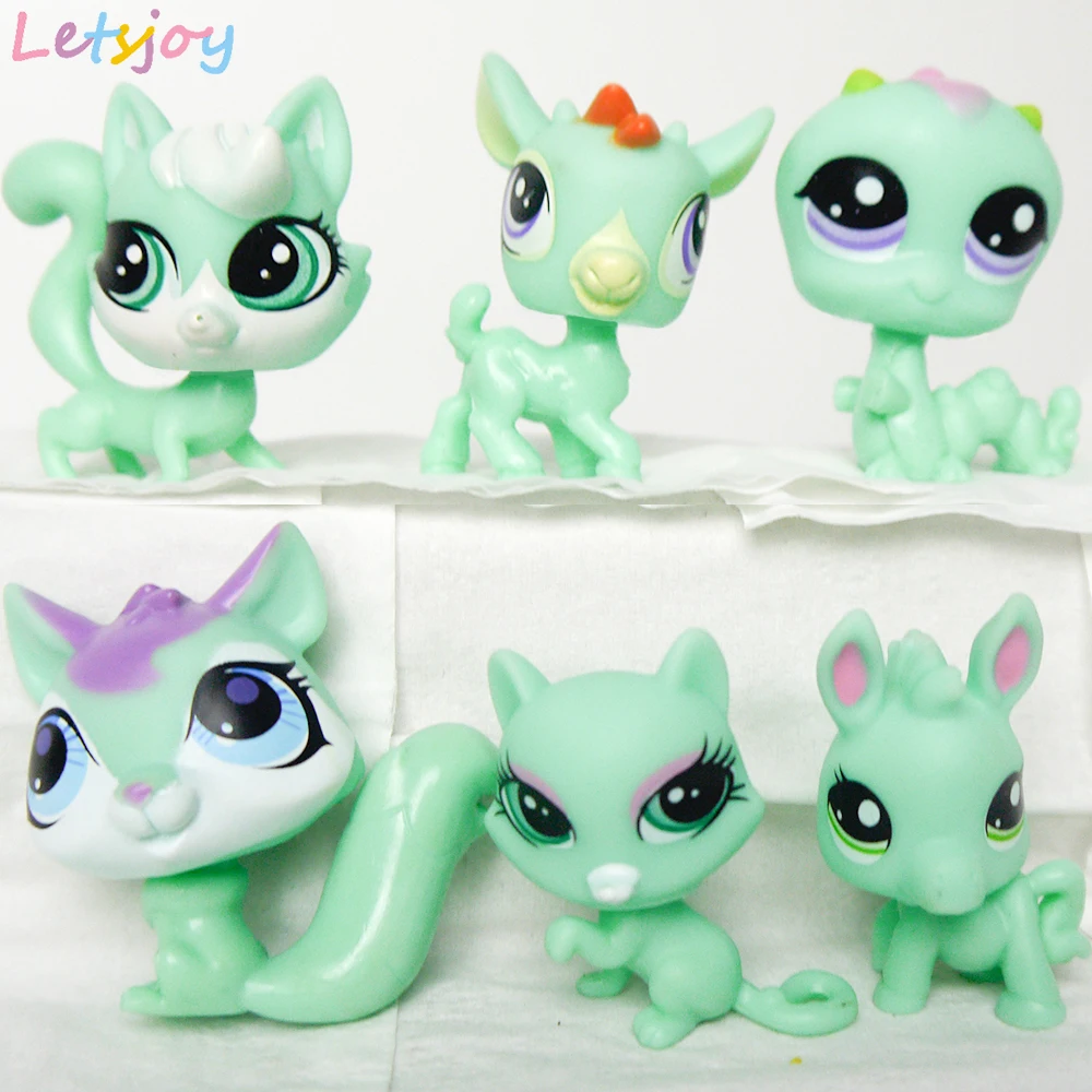 30-90 шт. Рождественская игрушка подарок мини питомец Пони лошадь littlest куклы игрушки для детей милый питомец кошка Магазин фигурки подарки для девочки