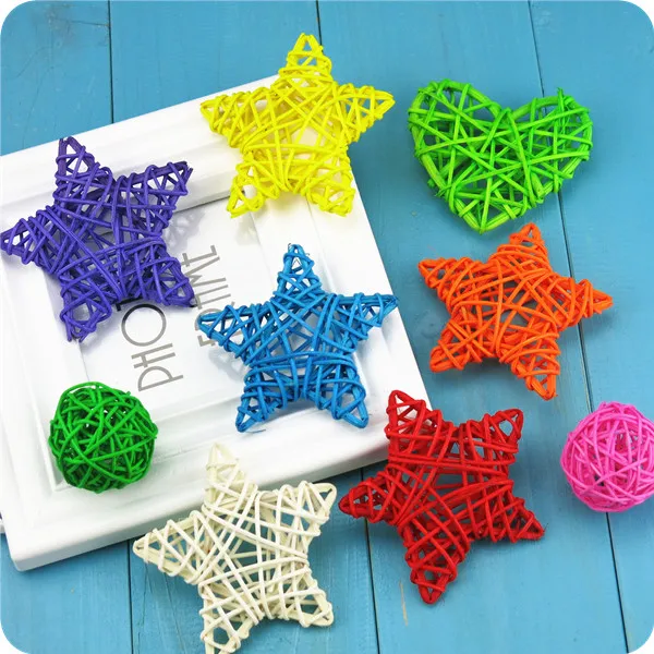 10 шт. Плетеный шарик из ротанга для украшения сада патио свадьбы дня рождения