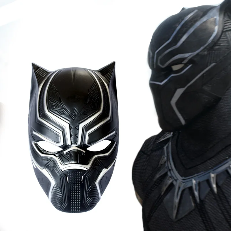 Halloween Helmet Captain America 3 Civil War Black Panther Mask Marvel Movie Surroundings Cos  Тематическая одежда