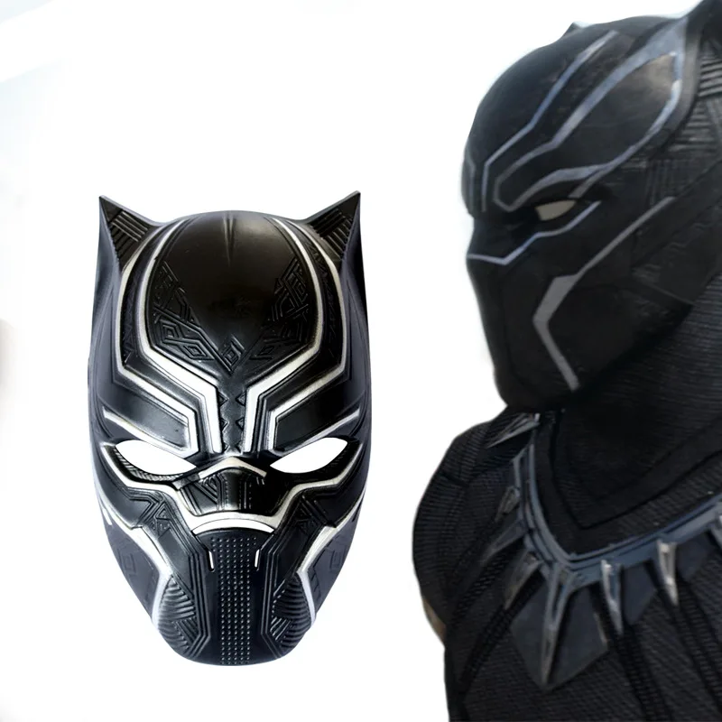 Halloween Helmet Captain America 3 Civil War Black Panther Mask Marvel Movie Surroundings Cos | Тематическая одежда и
