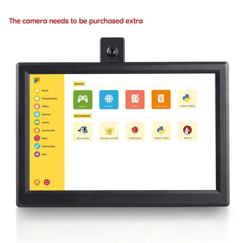 Монитор SunFounder 10 1 дюйма IPS Raspberry Pi 1280 × 800 ЖК дисплей Rascreen высокого разрешения для