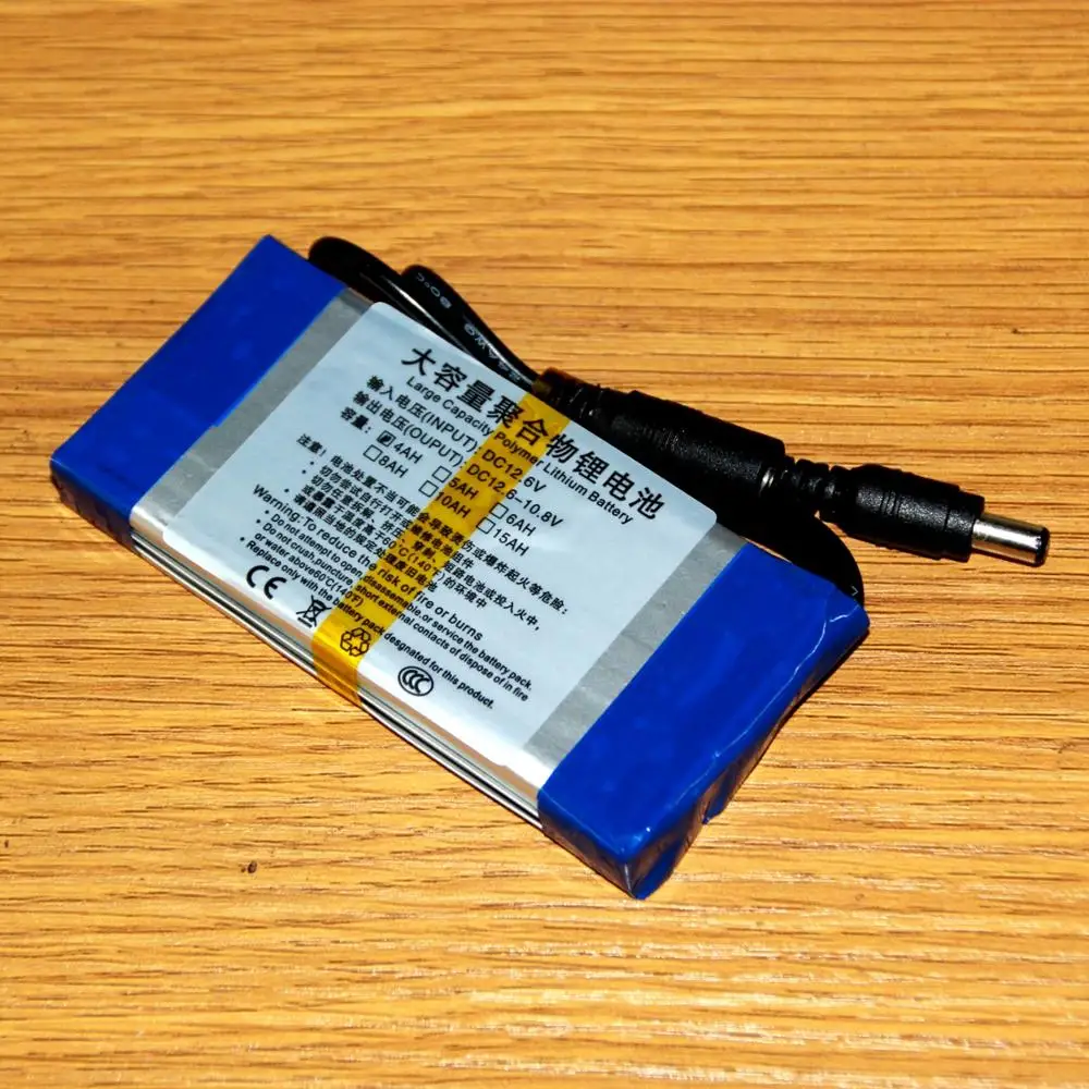 Светодиодный полимерный аккумулятор 12 В универсальная перезаряжаемая литий