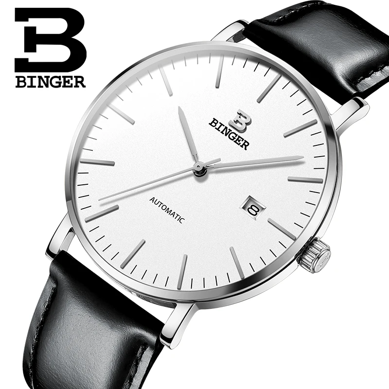 

Switzerland BINGER Mens Watches Luxury Brand automatic mechanical Men Watch Sapphire Male Japan Movement reloj hombre B-5081M-12