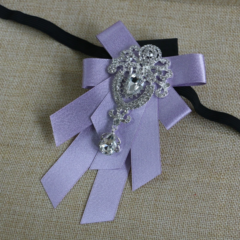 Новый мужской свадебный галстук бабочка со стразами модные блестящие банкетные