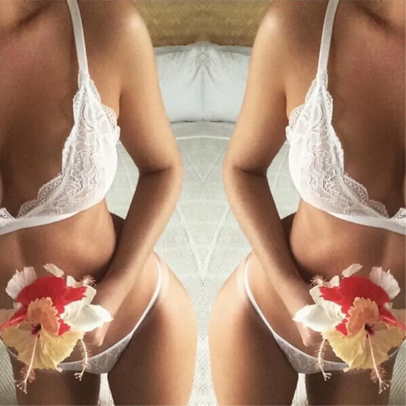 Горячий Новый Для женщин женские сексуальные кружева Bralette бюстгальтер набор Sheer