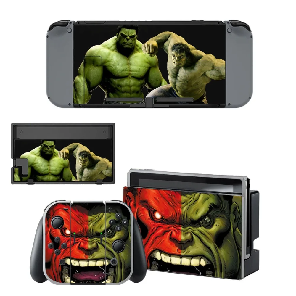 Виниловая наклейка мстители Человек паук Защитная пленка для Nintendo Switch консоль NS +
