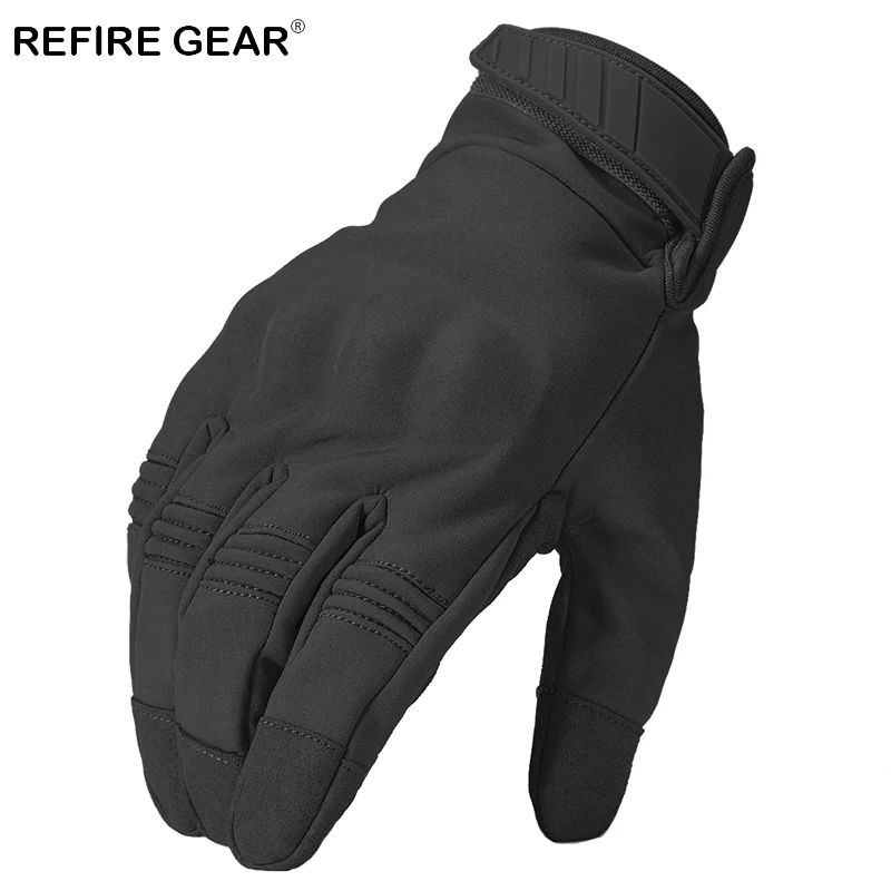 Перчатки ReFire Gear мужские камуфляжные военные тактические спортивные митенки с