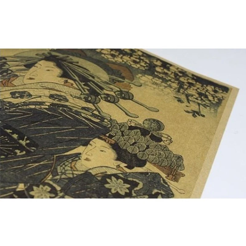 Винтажная крафт бумага японский дизайн украшение для бара и кафе|Рисование