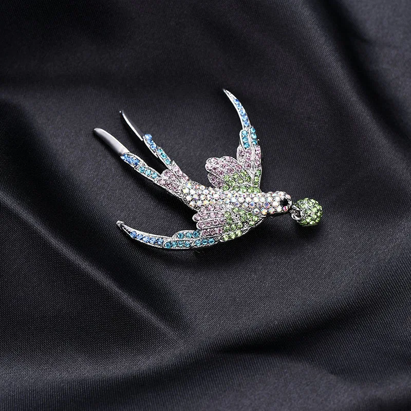 2018 New Brooch Best Selling Fashion Painted Swallow Exquisite Wild Clothing Accessories Unisex Gifts Souvenir | Украшения и